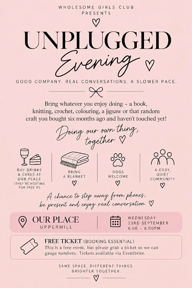 Wholesome Girls Presents Unplugged Evening at Our Place