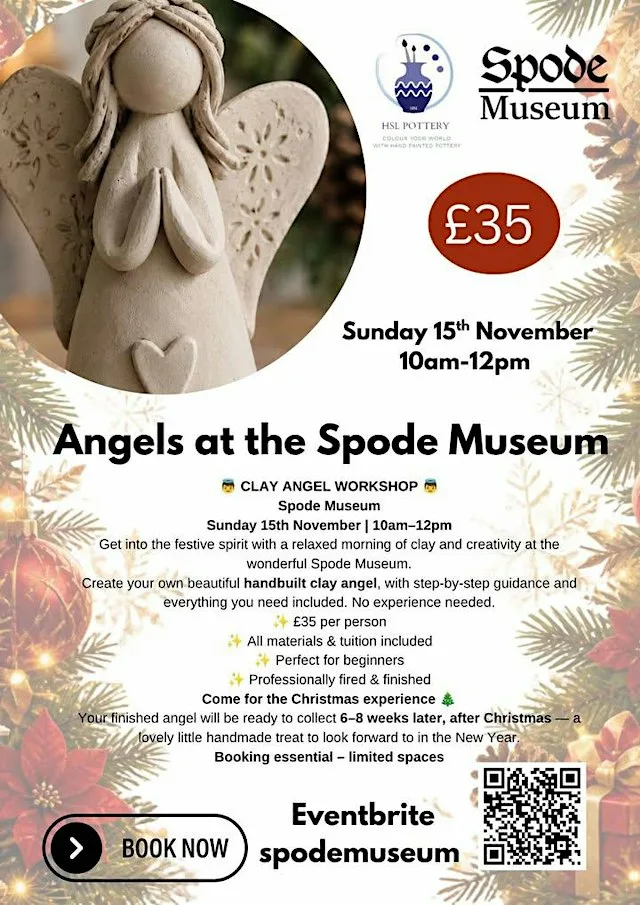 Angels making with Tea and Cake at Spode Museum