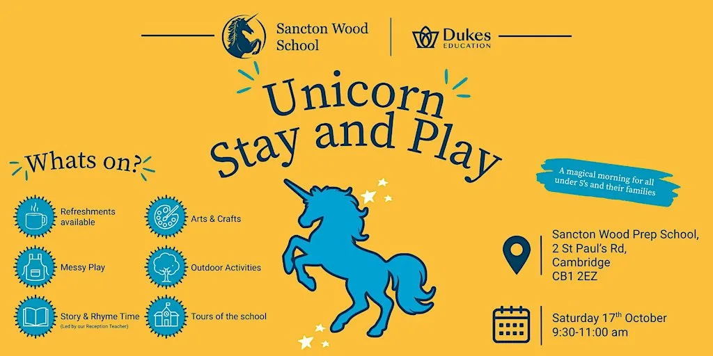 Unicorn Stay and Play at Sancton Wood School at Sancton Wood School