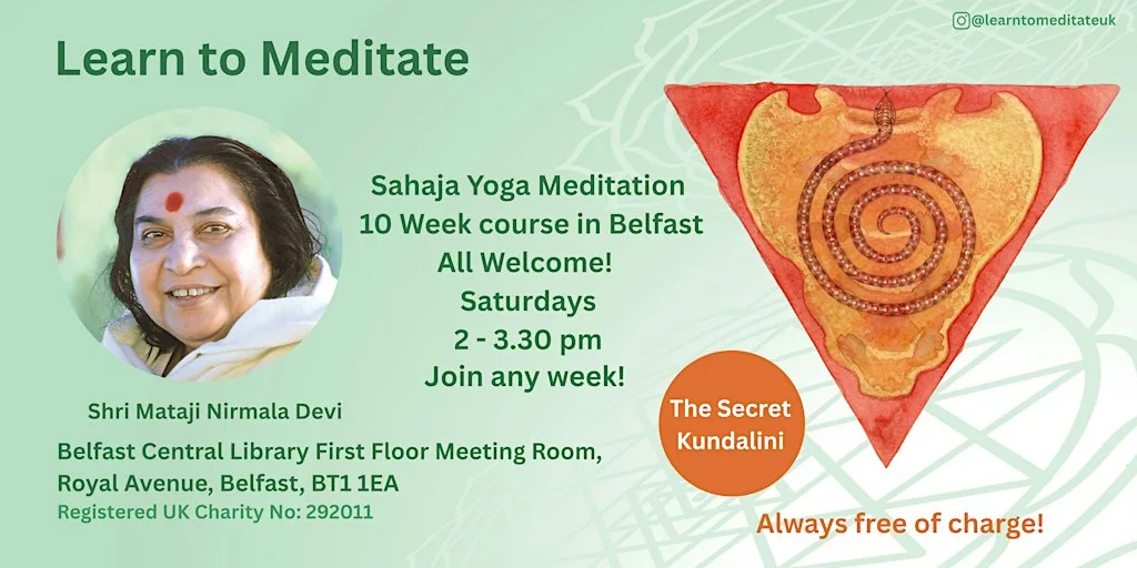Learn to Meditate in Belfast - Free 10 Week Course - Secret Kundalini at Belfast Central Library