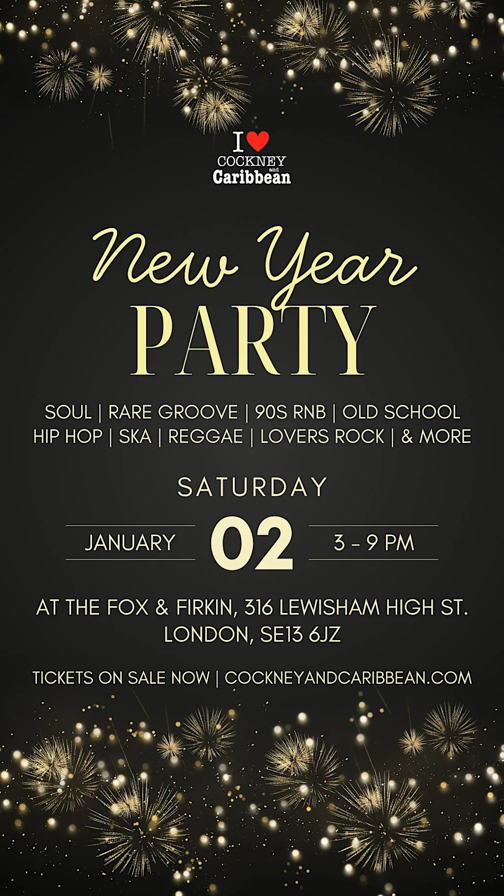 Cockney and Caribbean® New Year Soul Day Party | Fox & Firkin | 2 Jan '27