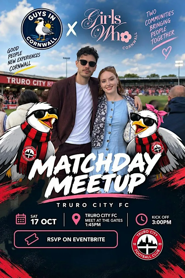 Truro City - Matchday MeetUp - Girls Who Cornwall - Collaboration at Truro City Stadium