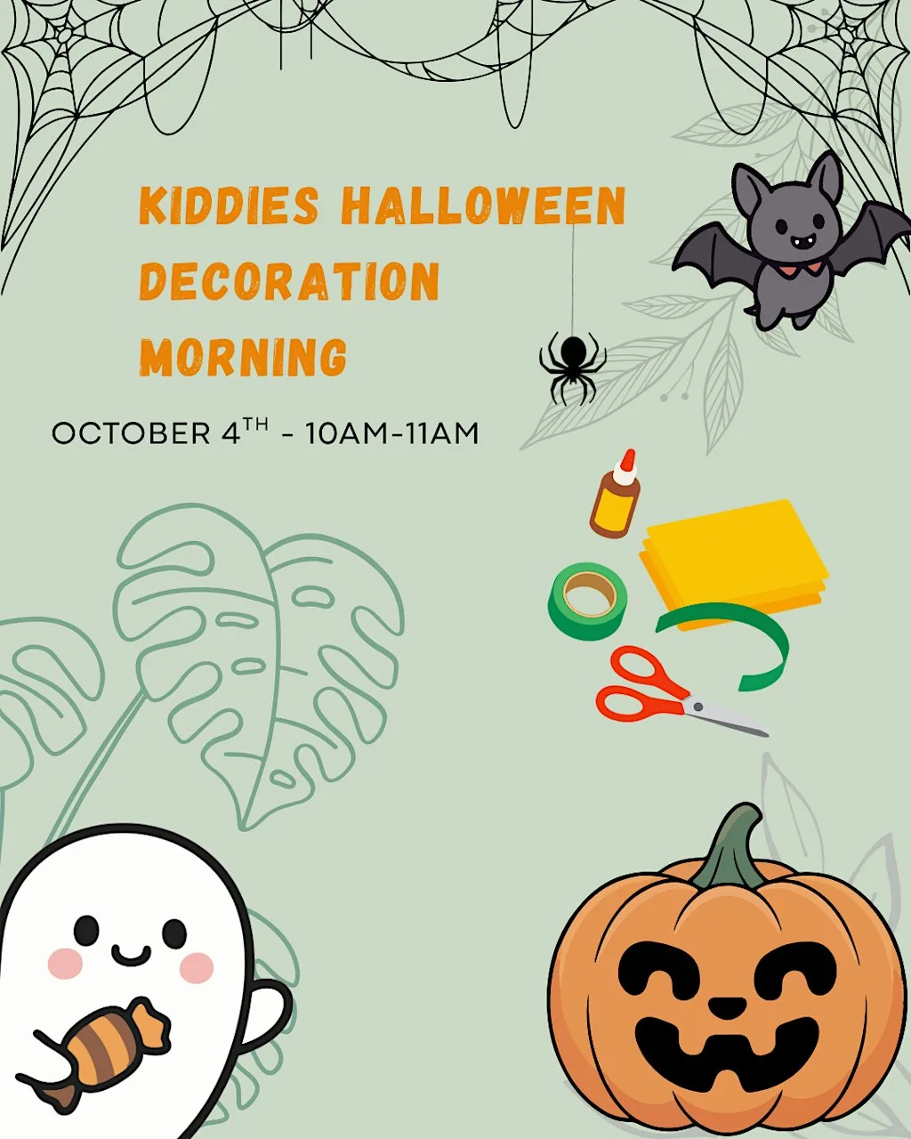 Kiddies Halloween Decoration morning at Sanctuary cafe, Unit 3, Aquila House, Pierhead Street, CF10 4PH