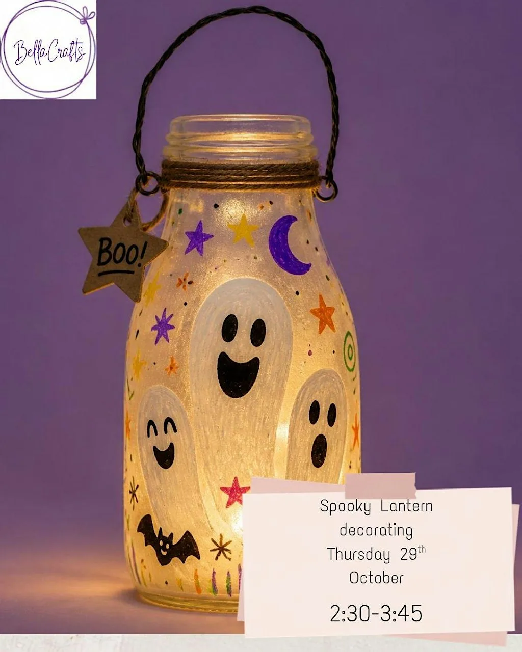 Kids | Spooky Lantern Decorating at BellaCrafts Winchester
