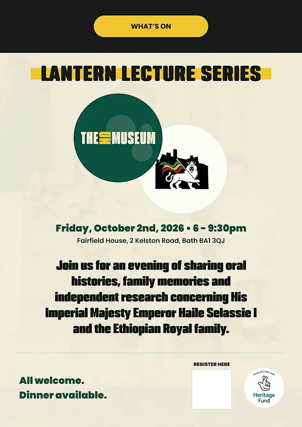 90 Years of Ethiopia in Bath – Lantern Lectures: Testimonies Night.