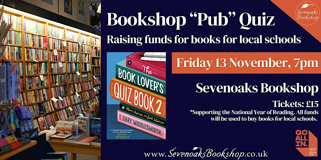Book Lover’s “Pub” Quiz with Gary Wigglesworth at Sevenoaks Bookshop