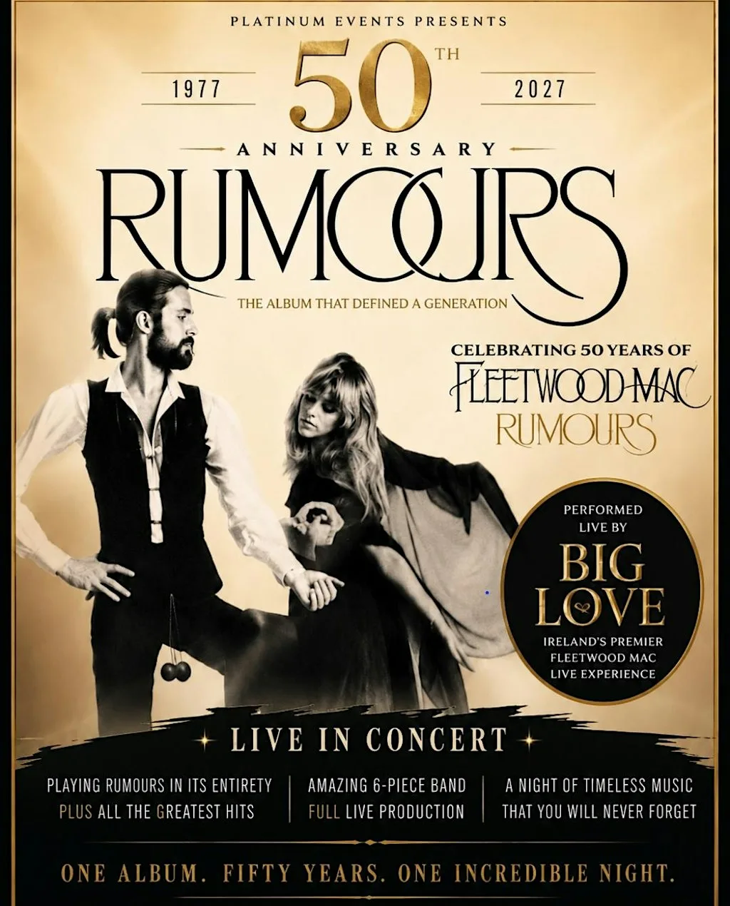 Fleetwood Mac - Big Love perform Rumours on the 50th Anniversary at CityNorth Hotel & Conference Centre