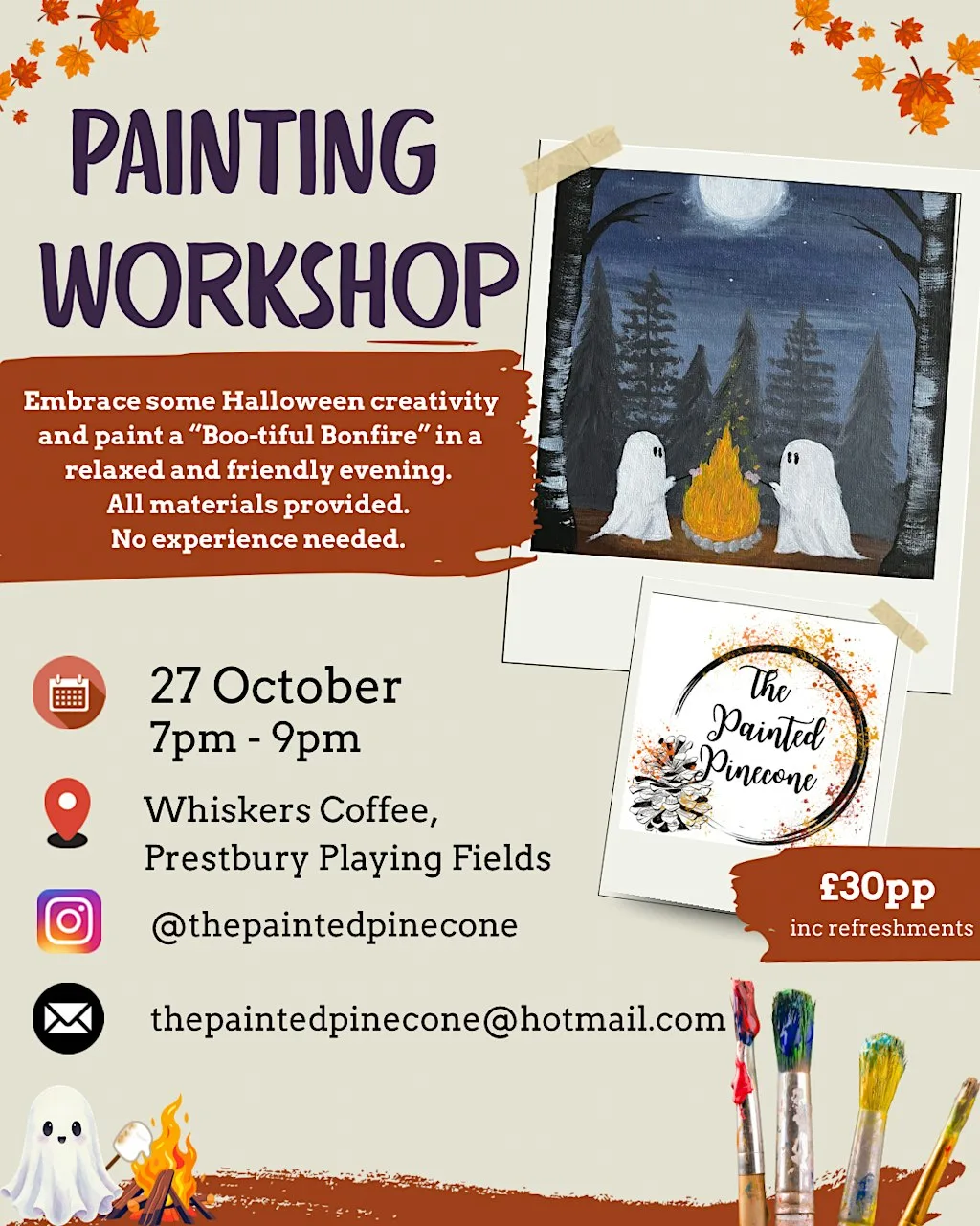 Painting workshop “Boo-tiful Bonfire”