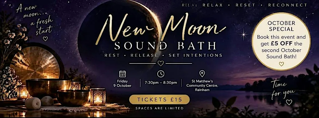 New Moon Sound Bath at St Matthews Community Centre
