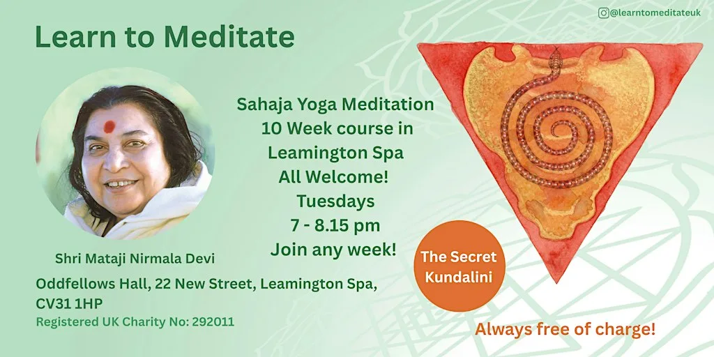 Learn to meditate - Free 10 Week Course - Leamington Spa - Secret Kundalini