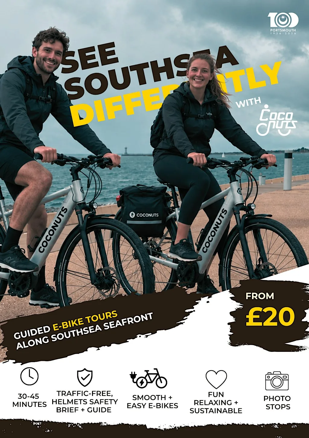 FREE e-Bike Tours - See Southsea Differently - Portsmouth100 at Castle Road