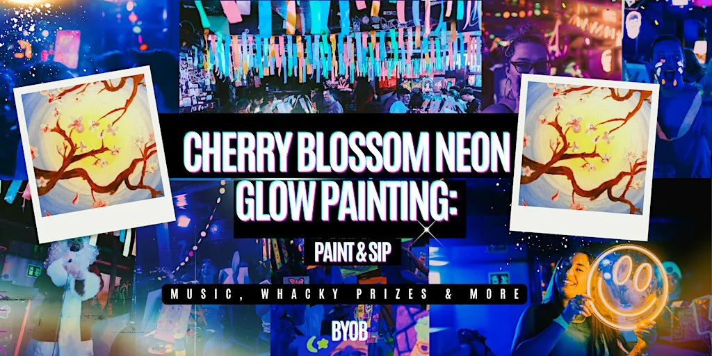 Neon Painting | Cherry Blossoms | BYOB