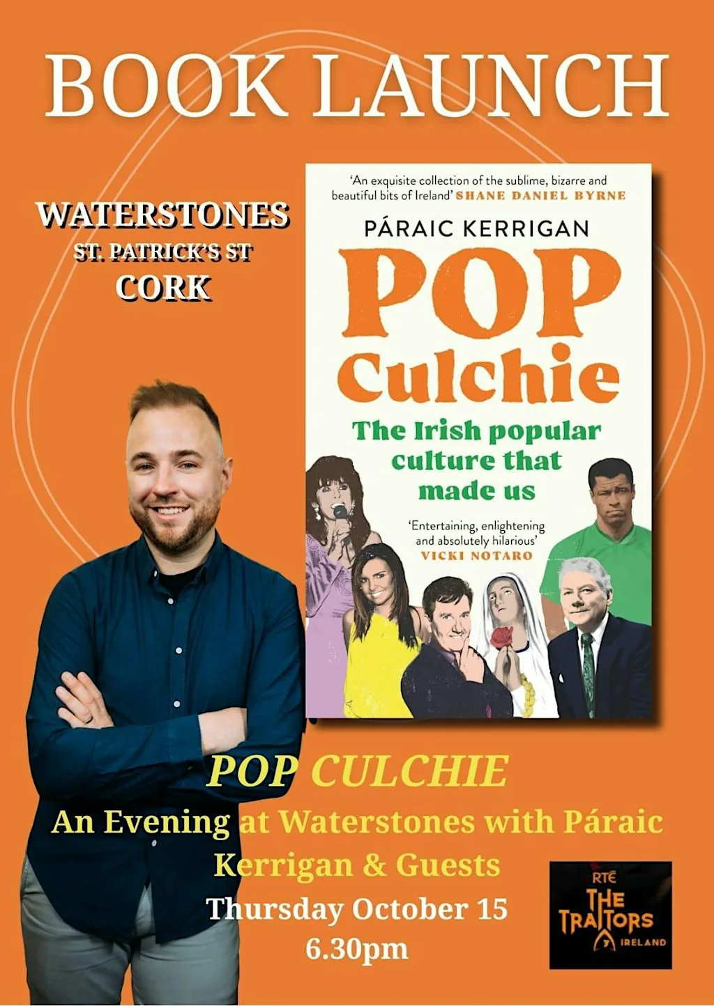 Pop Culchie: An Evening at Waterstones with Páraic Kerrigan & Guests