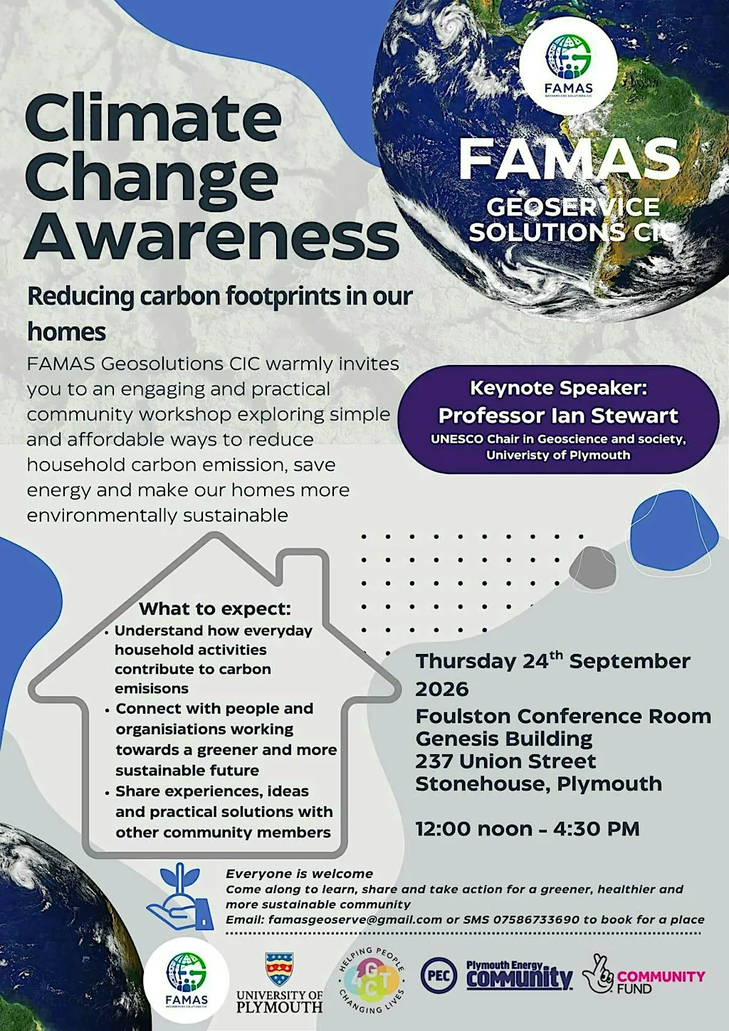 Climate Change Awareness: Reducing Carbon Footprint in our homes at The Millfields Trust - Genesis Building