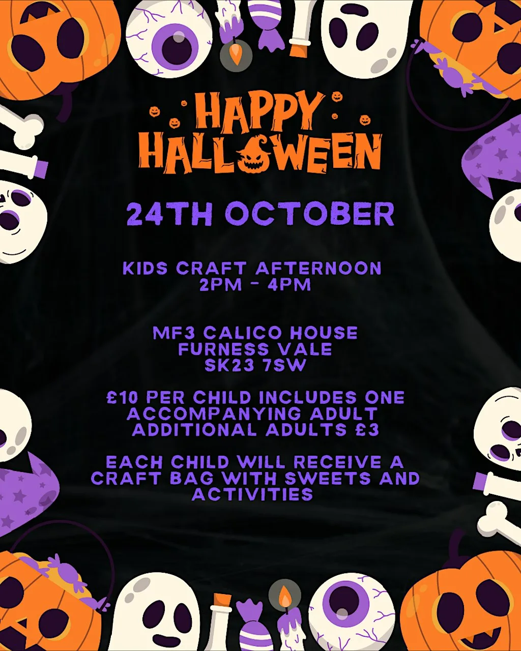 HALLOWEEN KIDS CRAFT AFTERNOON!