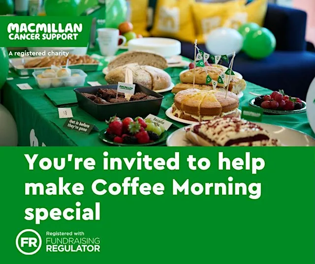 Macmillian Coffee Morning with Friends of the Eco Park & St Thomas's Church