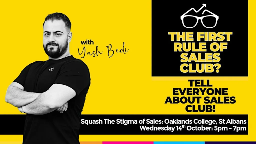 Sales Geek Presents: Sales Club Hertfordshire - Squash The Stigma of Sales
