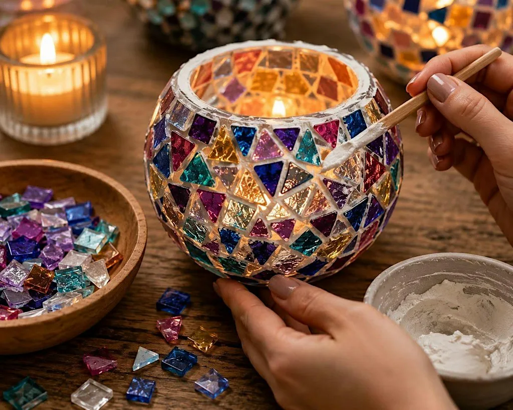 Mosaic Candle holder Workshop