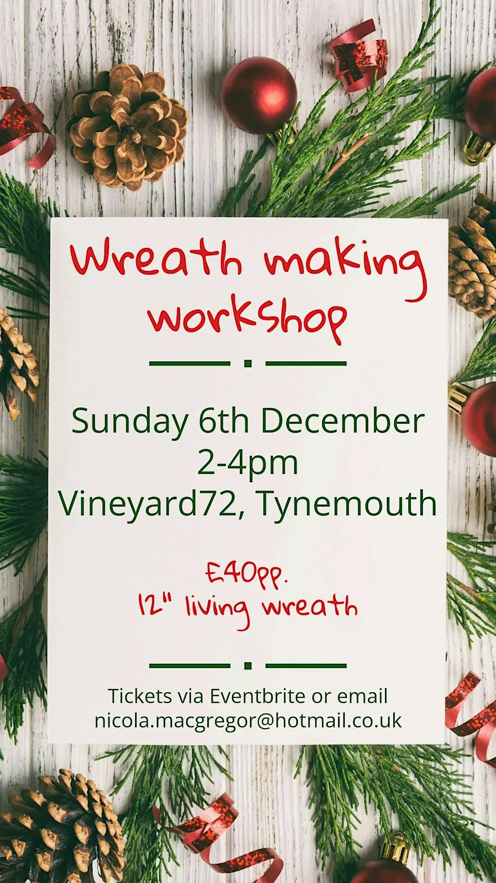 Wreath Making Workshop