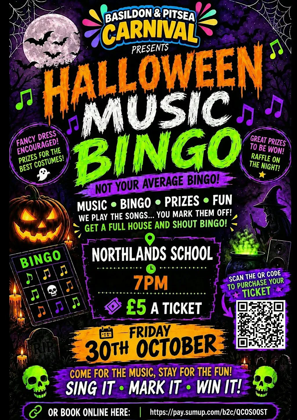 Halloween Music Bingo at Northlands Infant School and Nursery
