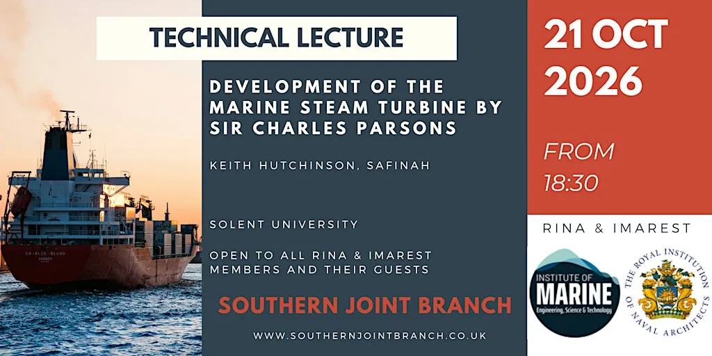 Development of the Marine Steam Turbine by Sir Charles Parsons (in-person)