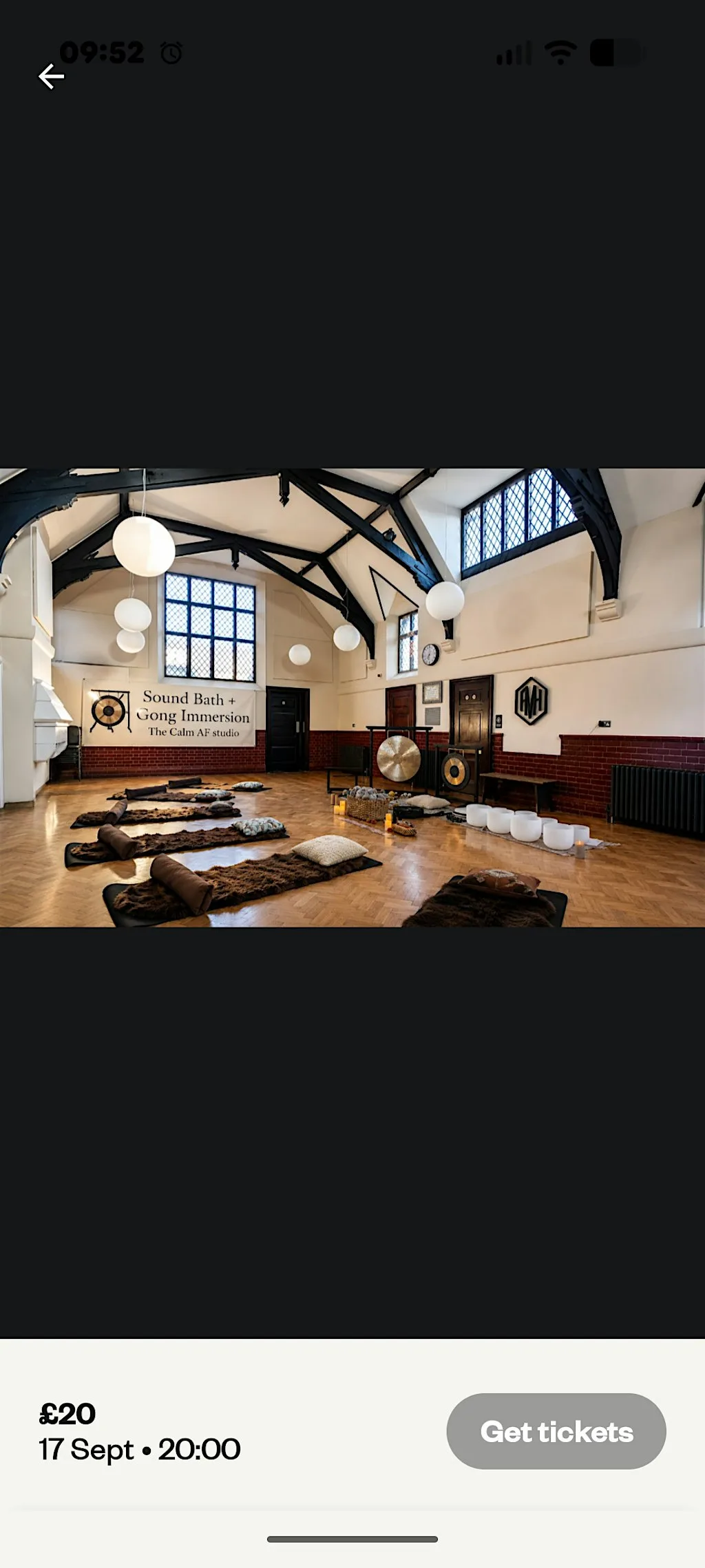 Sound Bath l Gong immersion l Tring l For People Who Can’t Switch Off at Aldbury memorial hall