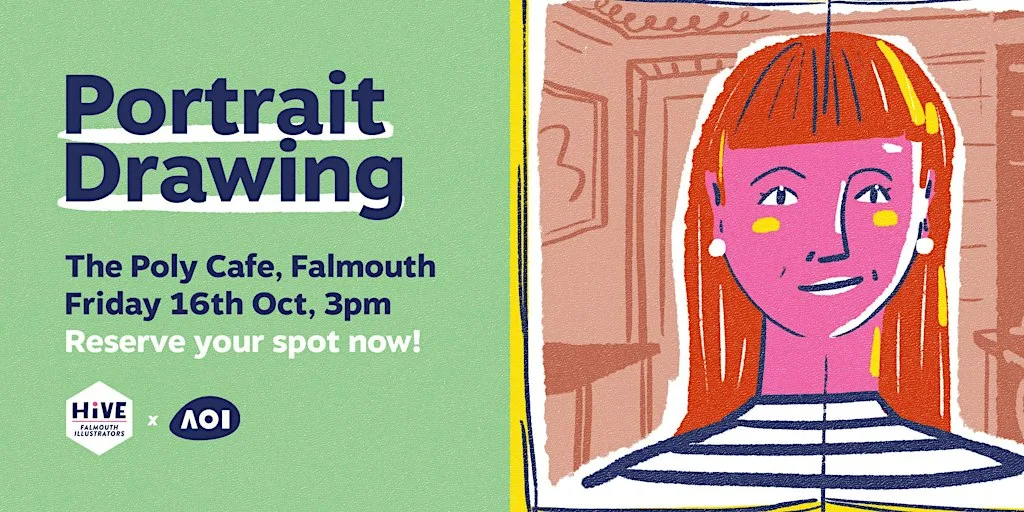 Portrait Drawing / Falmouth illustrators meet up at The Poly