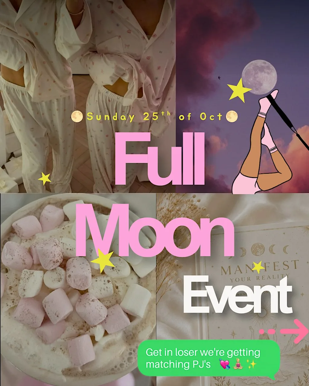 ✨FULL MOON PILATES MANIFESTATION EVENT✨