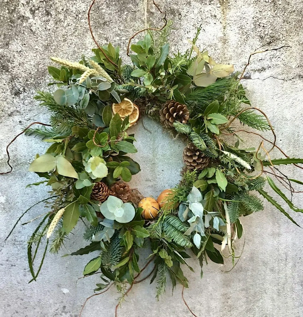 Christmas Wreath Making at The Ship Inn, Meads Village. Eastbourne.
