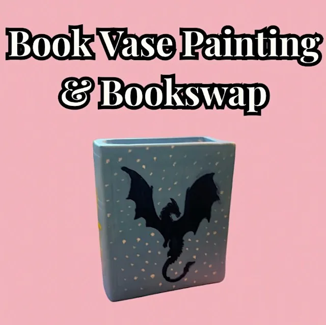 Book Vase Painting & Book Swap with Creative Tangent at Kargo MKT