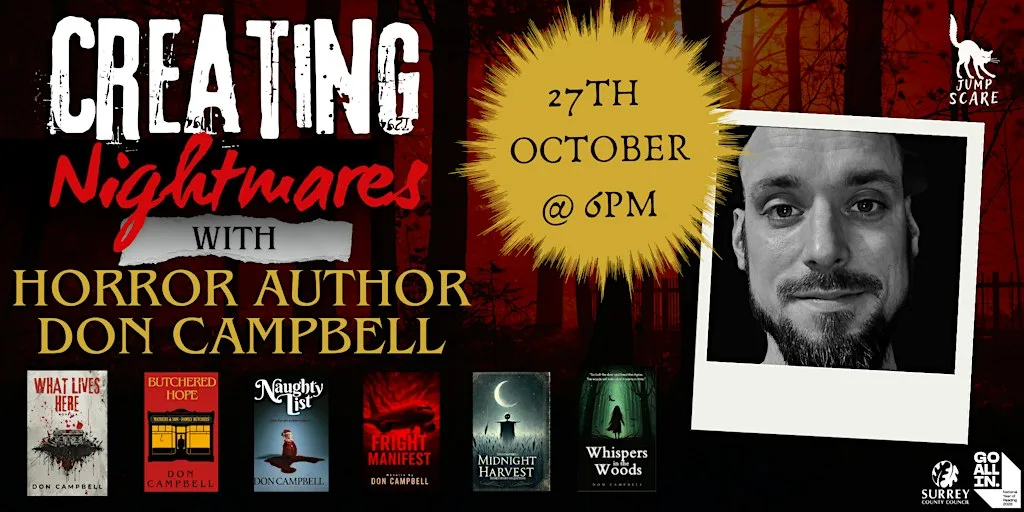 Creating Nightmares: An Author talk with Don Campbell at Woking Library