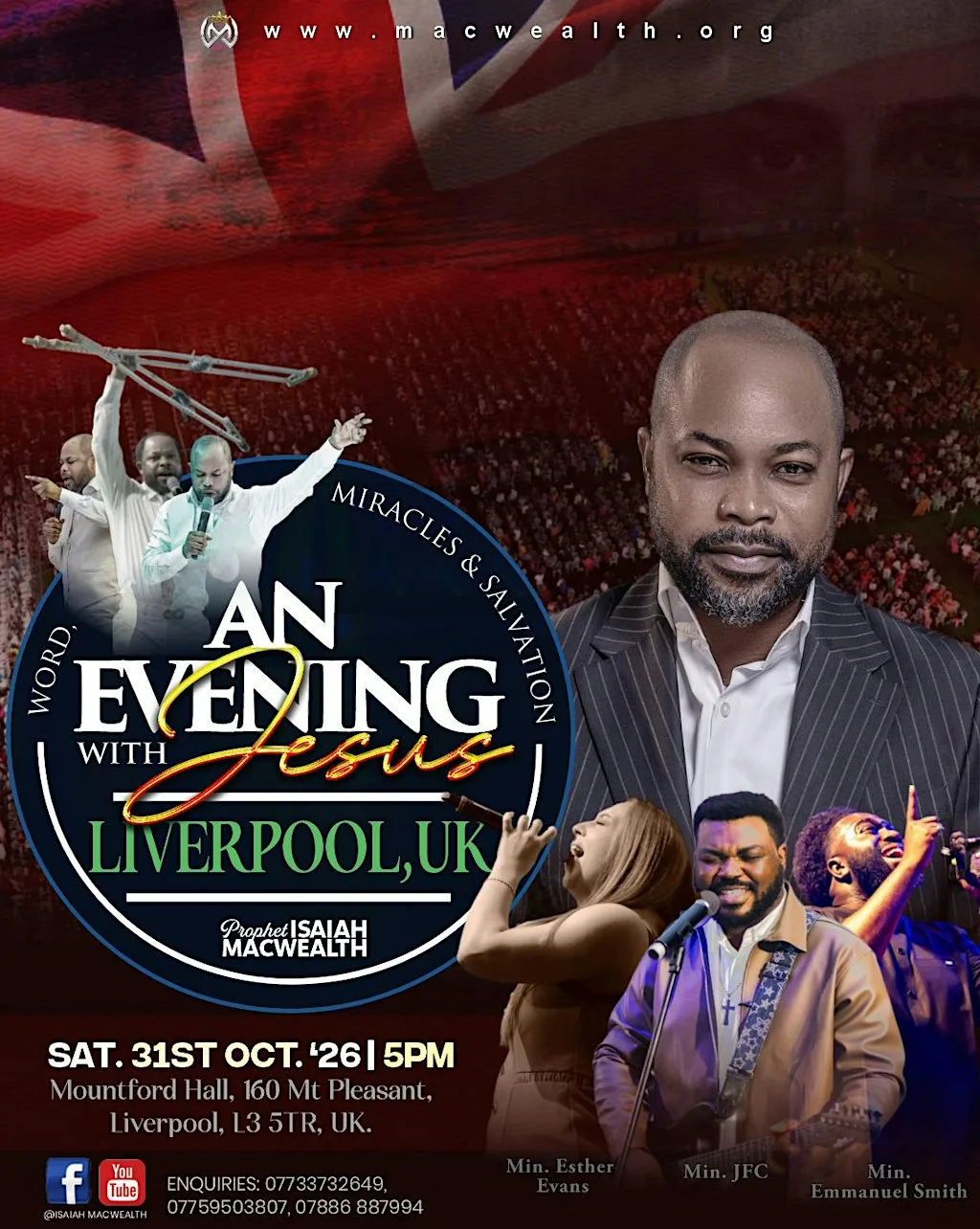 AN EVENING WITH JESUS (AEJ) LIVERPOOL 2026 - PROPHET ISAIAH MACWEALTH at Liverpool University Mountford Hall