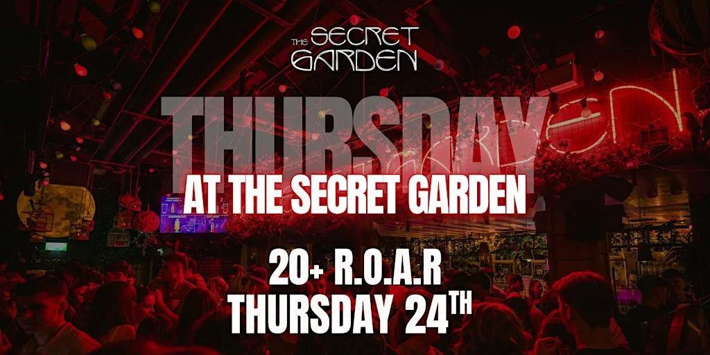 Secret Garden - Thursday - 24th September at The Secret Garden