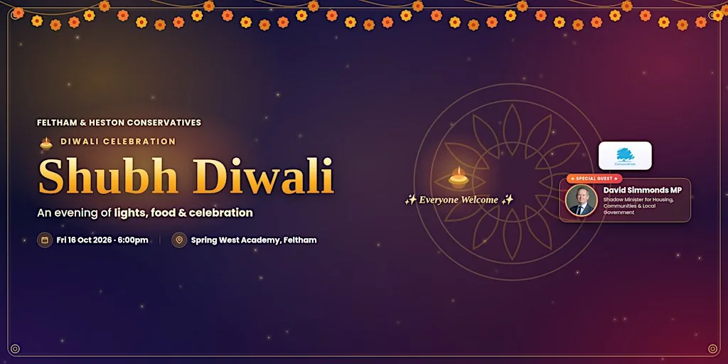 Feltham & Heston Conservative Association Diwali Celebration