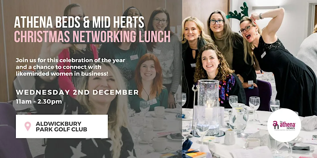 The Athena Network Christmas Networking Event at Aldwickbury Park Golf Club