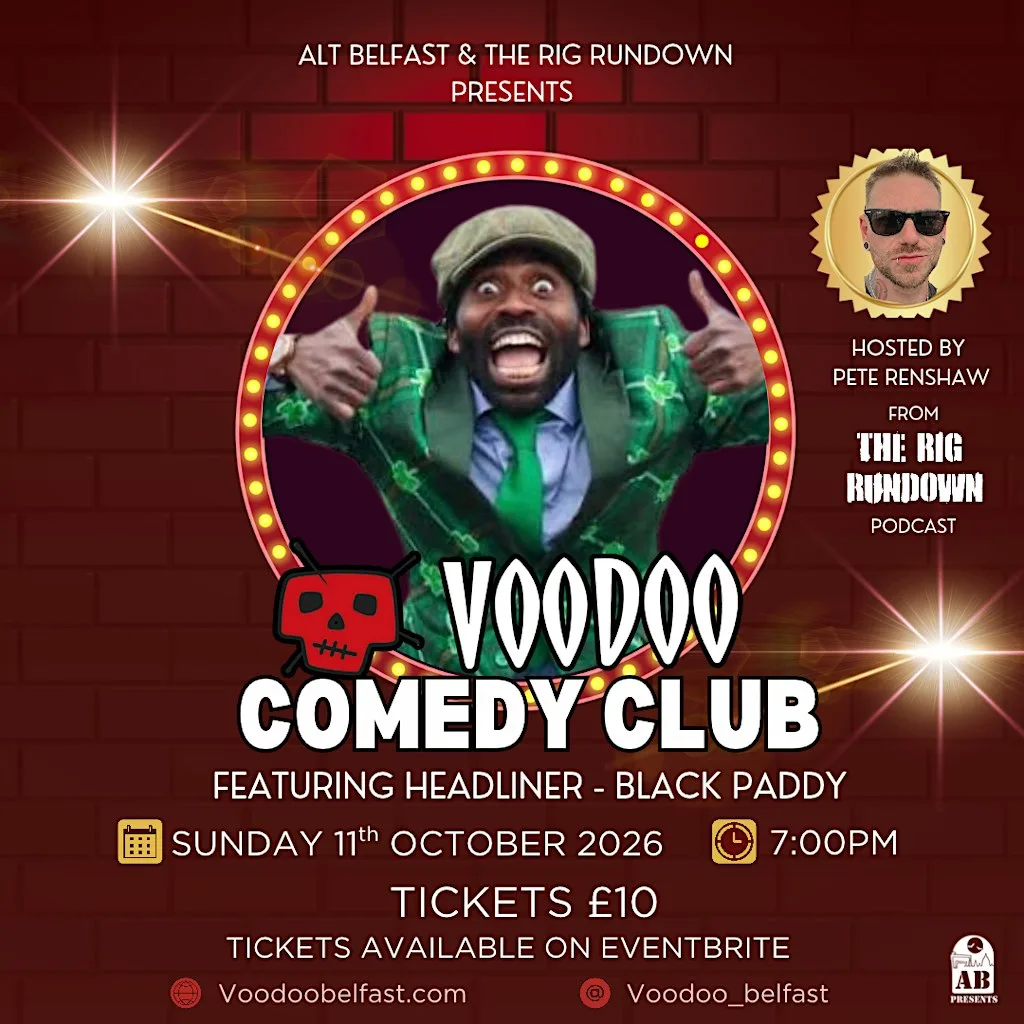 Voodoo Comedy Club - featuring: Black Paddy! at Voodoo