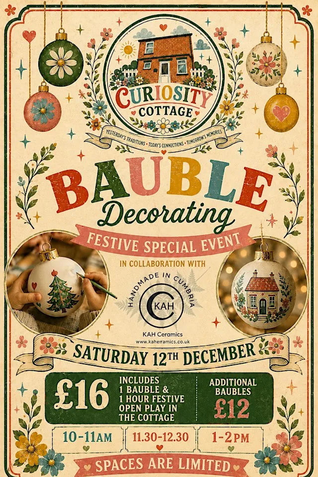 Bauble Decorating at Curiosity Cottage