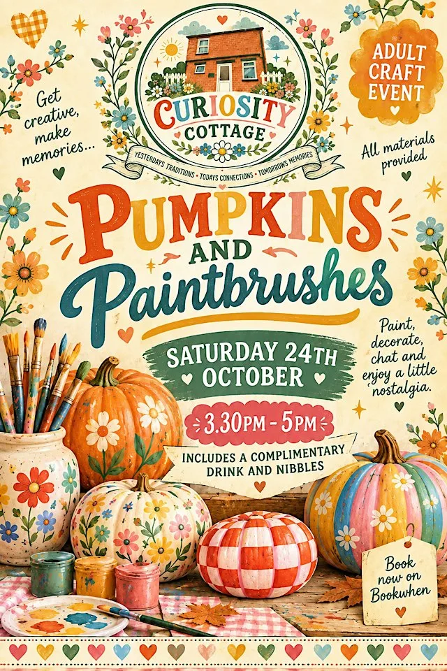 Pumpkins & Paintbrushes at Curiosity Cottage