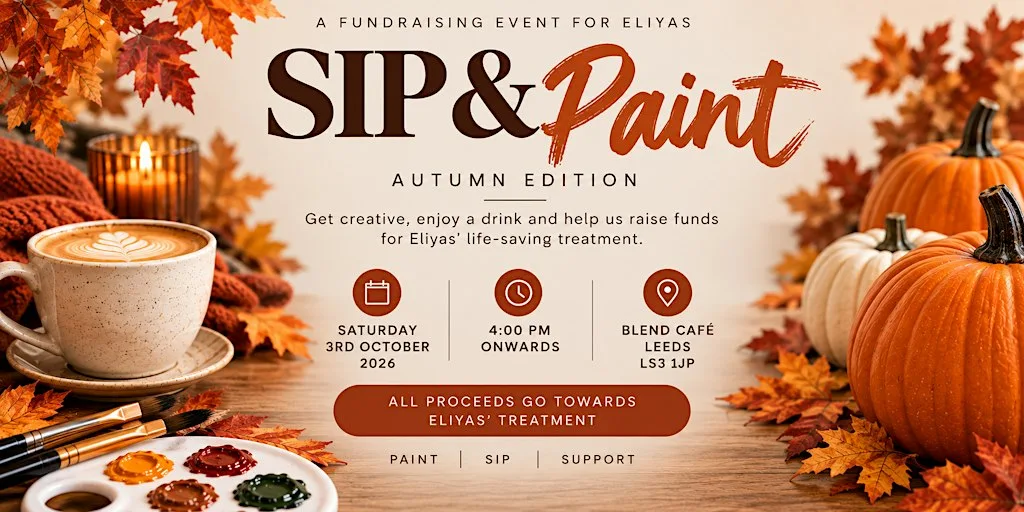 Sip & Paint: Autumn Edition – Fundraiser for Eliyas at Blend.