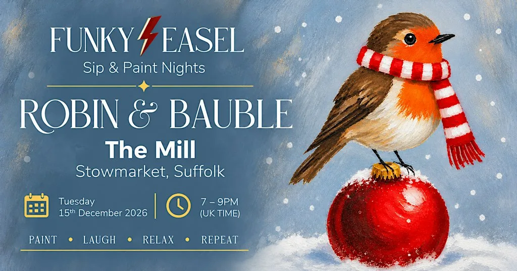 Funky Easel Paint & Sip Night at The Mill Restaurant & Bar in Stowmarket at The Mill