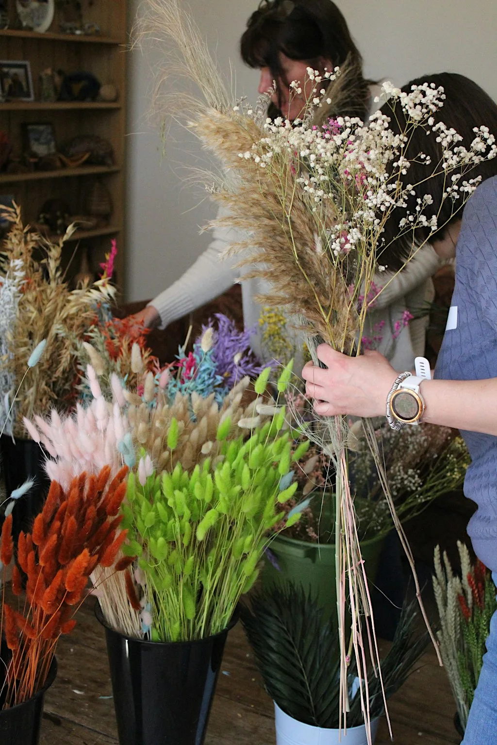 Christmas Dried Flower Table Arrangement Workshop