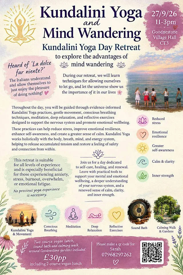 Kundalini Yoga Day Retreat at Goodnestone Village Hall