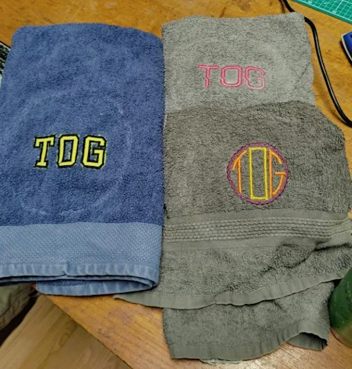 Embroidery machine workshop - monograms