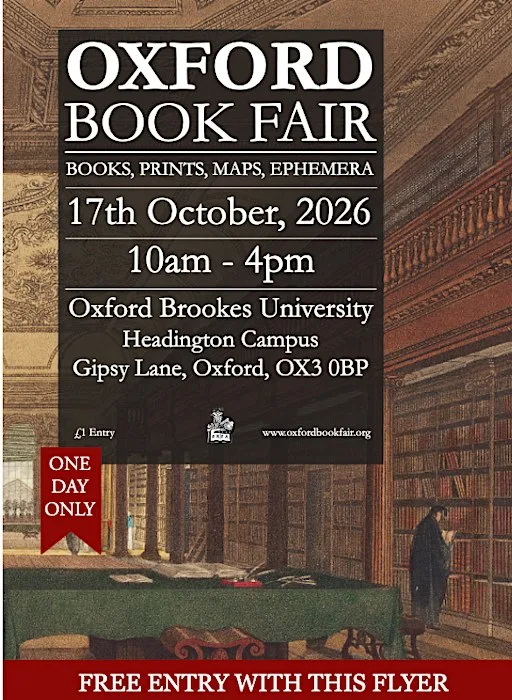2026 Oxford Book Fair - One Day Only! at Oxford Brookes University