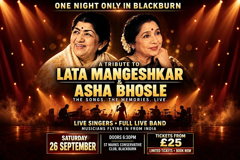 LATASHA: Lata Mangeshkar & Asha Bhosle – Live Bollywood Tribute at St Marks Conservative Club