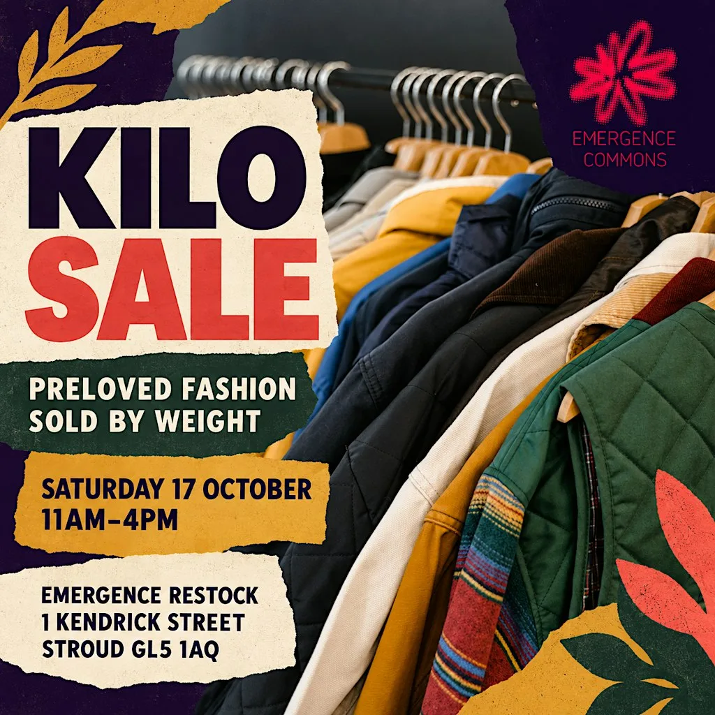 KILO SALE — Sustainable Fashion by Weight with DJ at Emergence Restock