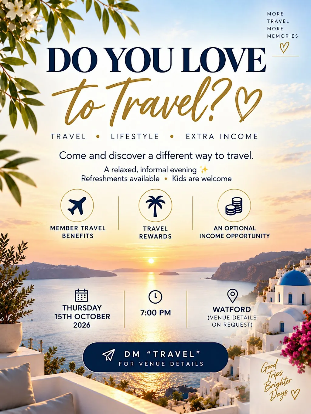 Travel & Lifestyle Evening at Watford