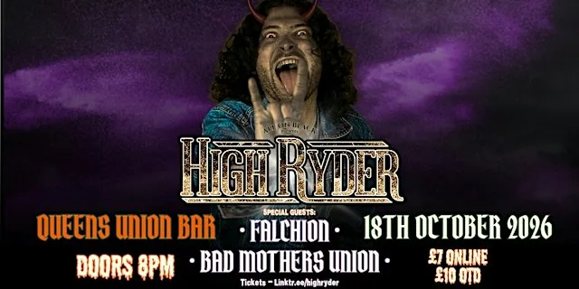 HIGH RYDER-WEEN AT THE WEE BAR at Queen's Students' Union