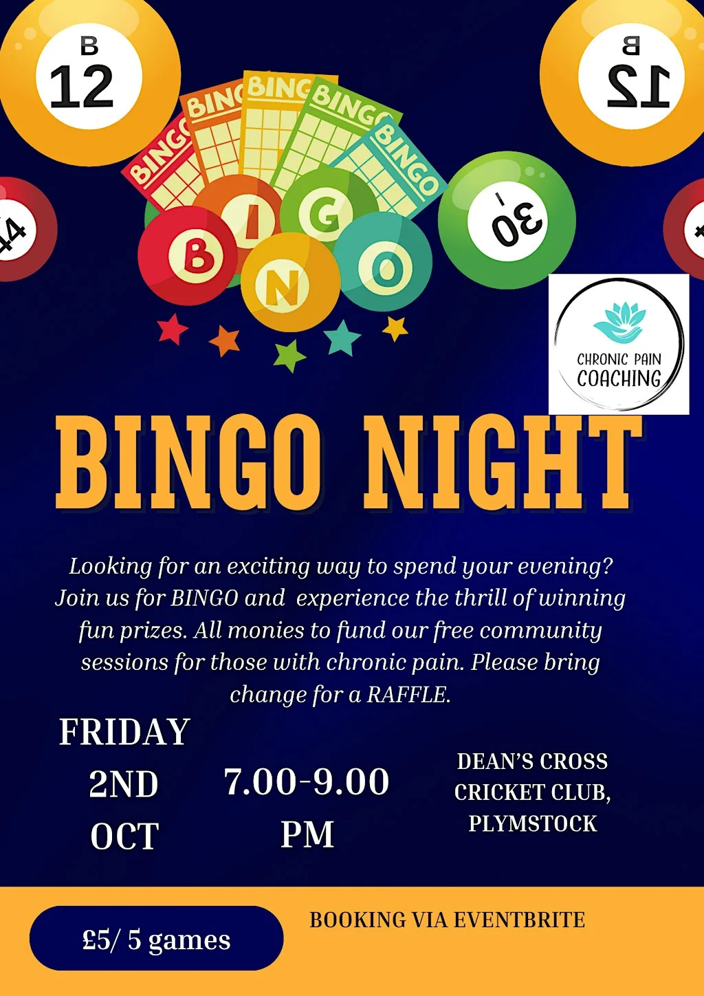 Charity bingo night