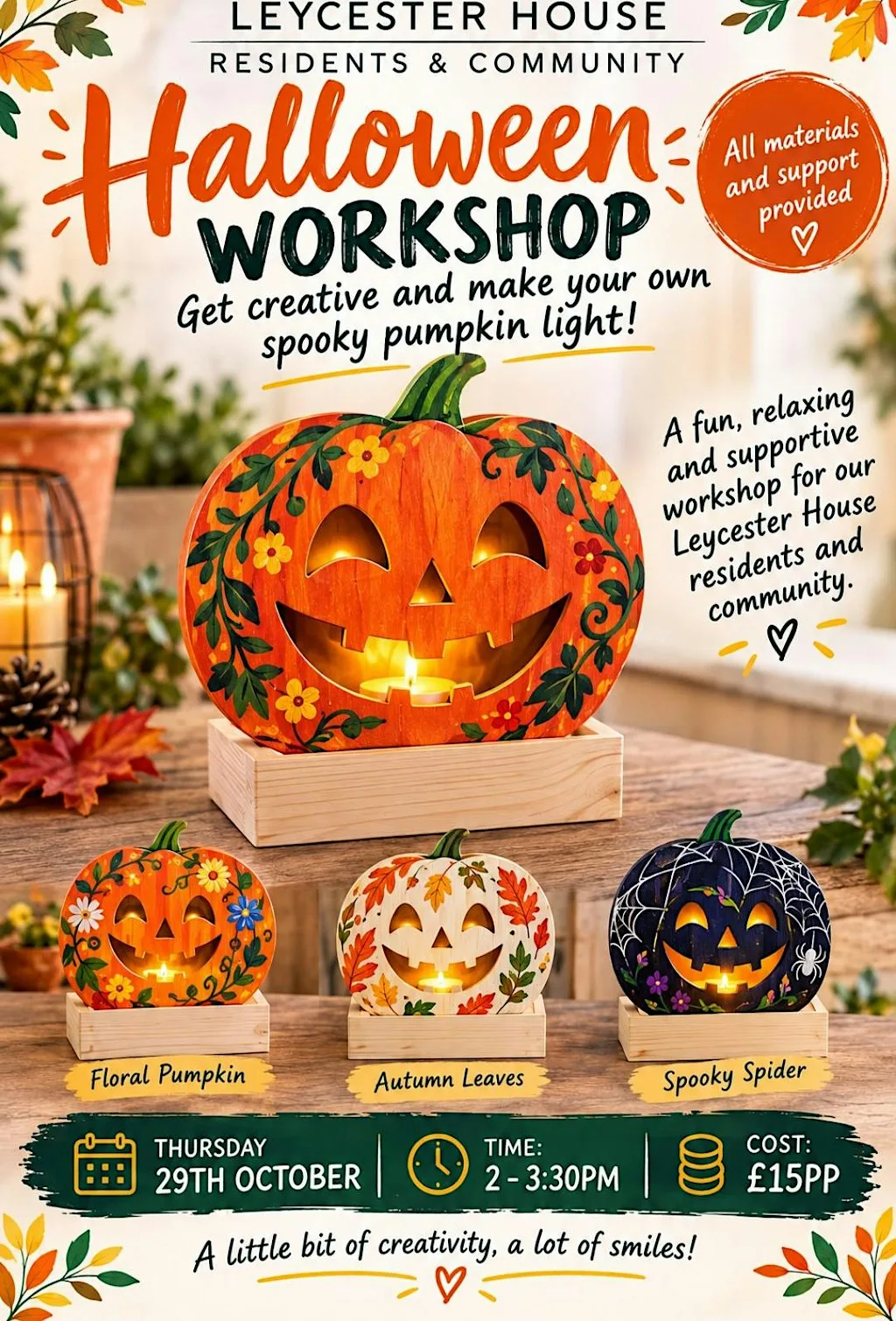 Leycester House Halloween Workshop at Leycester House